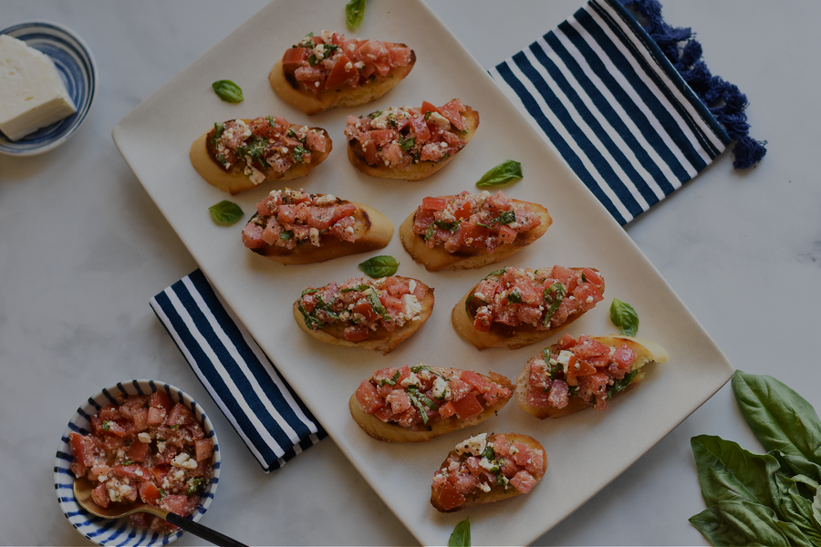 Greek Style Bruschetta