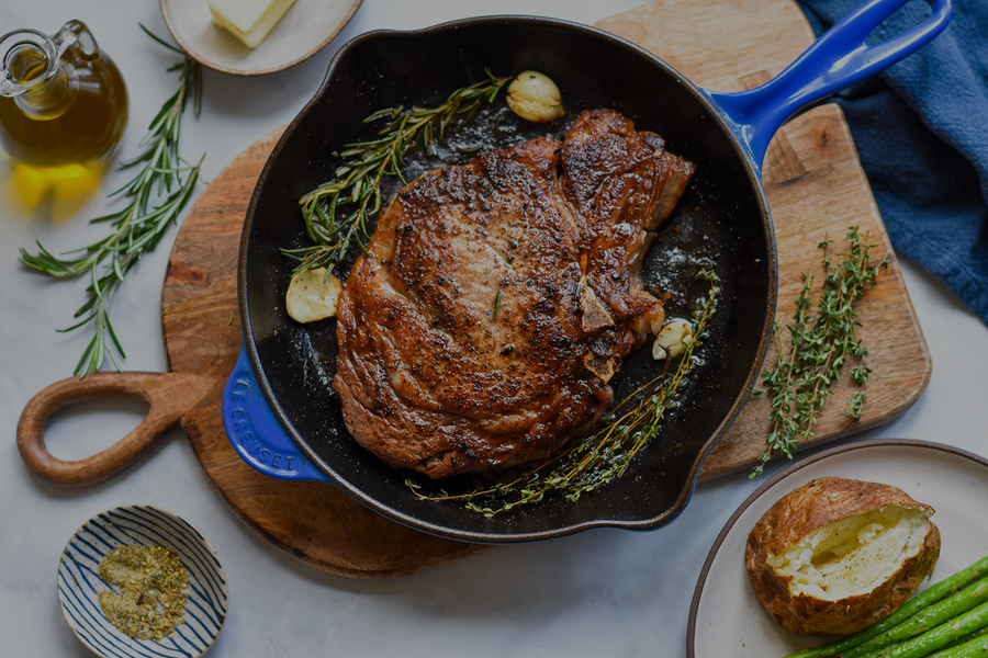 Pan-Seared or Grilled Ribeye Steak