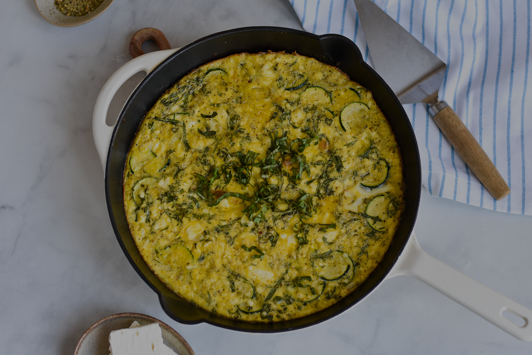 Zucchini Feta Frittata