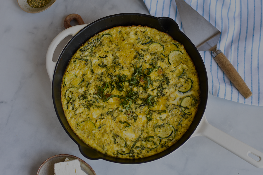 Zucchini Feta Frittata